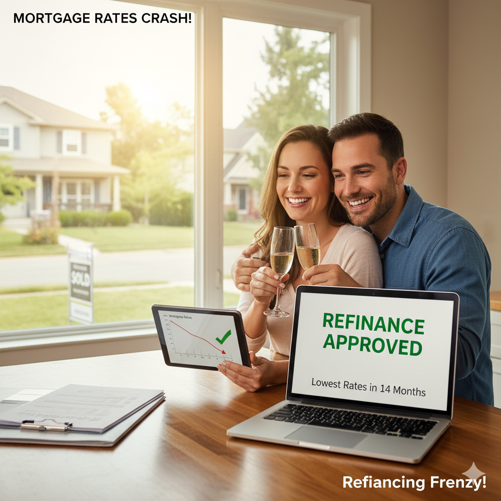 Mortgage Rates Fall to Lowest Level in Over a Year